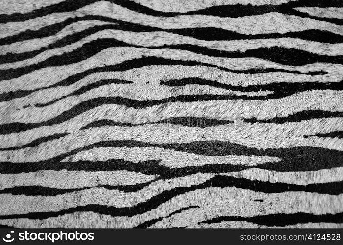 imitation zebra leather animal texture background in black and white