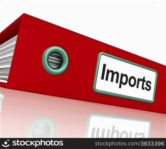 Import File Showing Importing Goods And Commodities. Import File Shows Importing Goods And Commodities