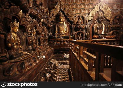 in a Buddhist monastery in Tibet