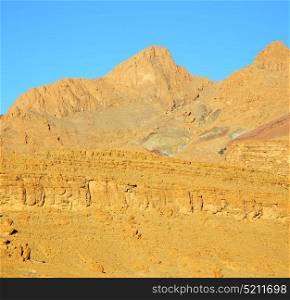 in africa morocco the atlas dry mountain ground isolated hill valley