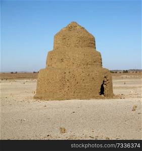in africa sudan island of sai ruins of muslim burial near the antique city of the nubians near the nilo and tombs