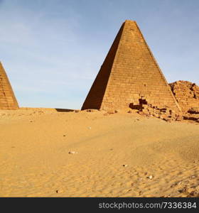 in africa sudan napata karima the antique pyramids of the black pharaohs in the middle of the desert 