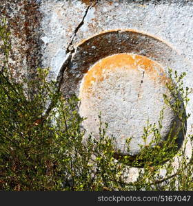 in antique cemetery of turkey asia and mystery headstone