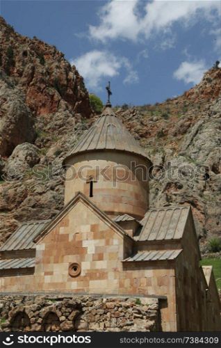 in armenia noravank the old monastery in the mountain medieval architecture and landscape
