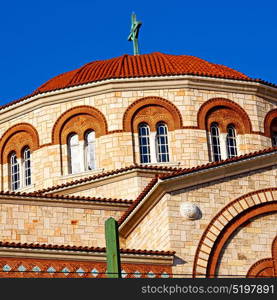 in athens cyclades greece old architecture and greek village the sky