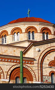 in athens cyclades greece old architecture and greek village the sky