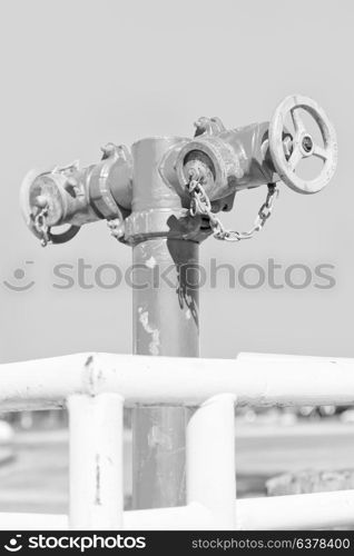 in australia an old blur hydrant and the empty sky concept of safety