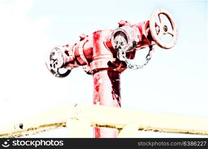 in australia an old blur hydrant and the empty sky concept of safety