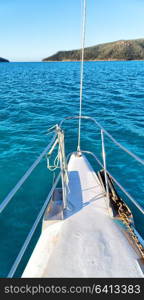 in australia boat and light in the catamaran deck concept of sport and relax