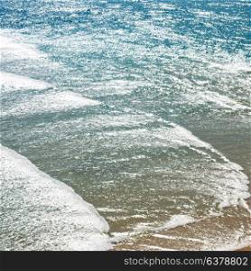 in australia fraser island abstract concept with the wave of ocean in the sunlight