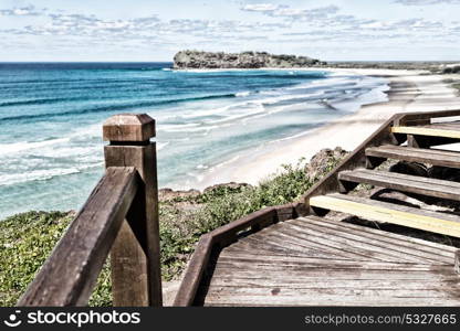 in australia fraser island the old wooden harbor like holiday concept