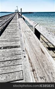 in australia fraser island the old wooden harbor like holiday concept