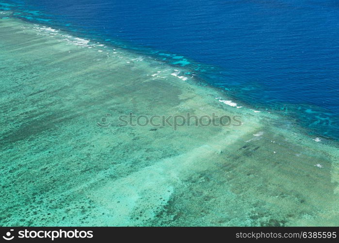 in australia natuarl park the great reef from the high concept of paradise