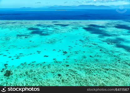 in australia natuarl park the great reef from the high concept of paradise