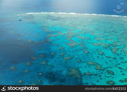 in australia natuarl park the great reef from the high concept of paradise