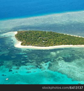 in australia natuarl park the great reef from the high concept of paradise