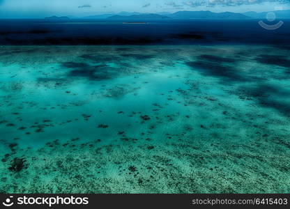 in australia natuarl park the great reef from the high concept of paradise