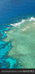 in australia natuarl park the great reef from the high concept of paradise