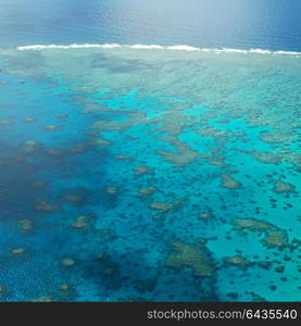 in australia natuarl park the great reef from the high concept of paradise