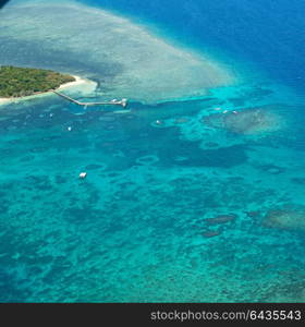 in australia natuarl park the great reef from the high concept of paradise