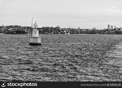 in australia sidney the antique lighthouse in the sea