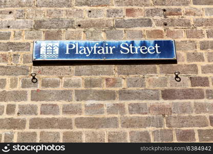 in australia sidney the sign of playfair street in the wall