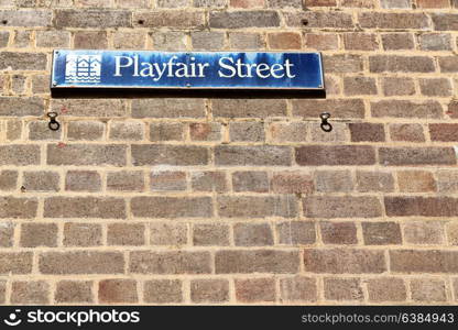 in australia sidney the sign of playfair street in the wall