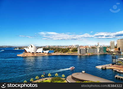 in australia sydney opera house the bay and the skyline of the city