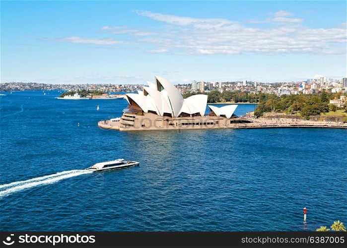 in australia sydney opera house the bay and the skyline of the city