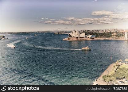 in australia sydney opera house the bay and the skyline of the city
