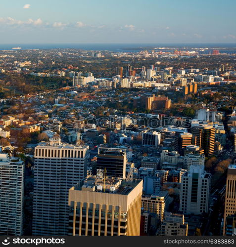 in australia sydney the view from the tower eye skyscraper and house