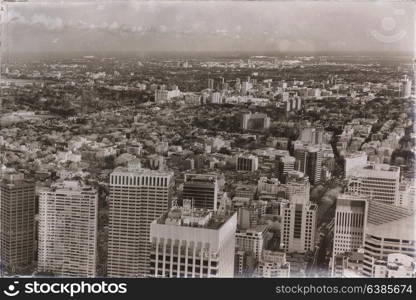 in australia sydney the view from the tower eye skyscraper and house