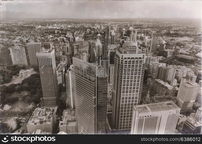 in australia sydney the view from the tower eye skyscraper and house