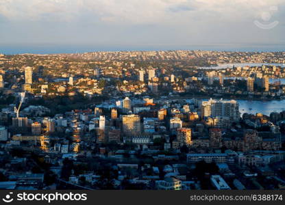 in australia sydney the view from the tower eye skyscraper and house