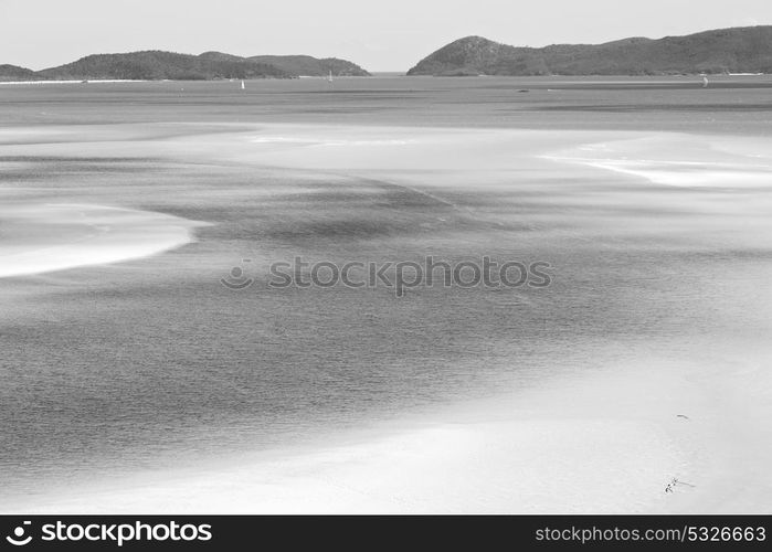 in australia the beach of Whitsunday Island like paradise concept and relax