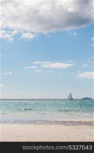 in australia the beach of Whitsunday Island like paradise concept and relax