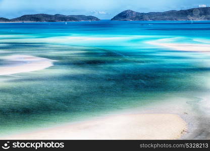 in australia the beach of Whitsunday Island like paradise concept and relax