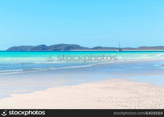 in australia the beach of Whitsunday Island like paradise concept and relax