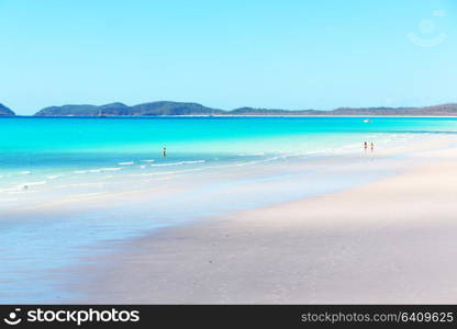 in australia the beach of Whitsunday Island like paradise concept and relax