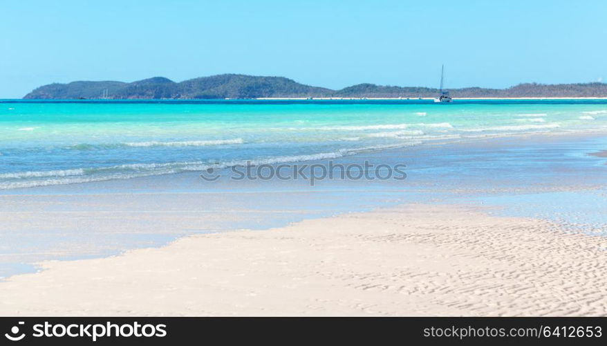 in australia the beach of Whitsunday Island like paradise concept and relax