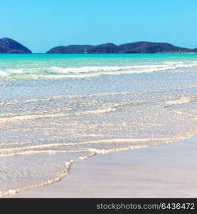 in australia the beach of Whitsunday Island like paradise concept and relax