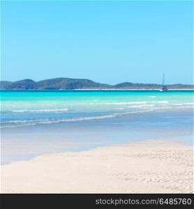 in australia the beach of Whitsunday Island like paradise concept and relax. in australia the beach like paradise