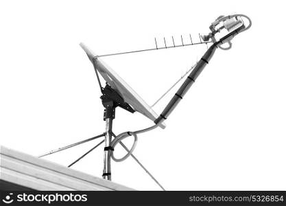 in australia the concept of technology whit satellite dish and the sky