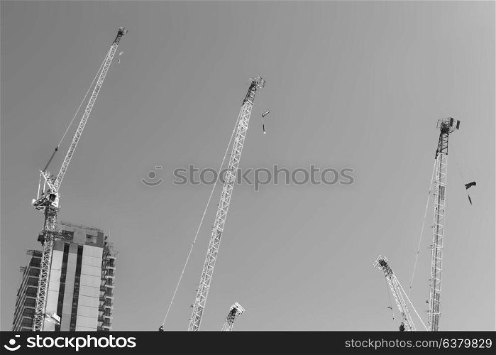 in australia the crane in the empty sky concept of work