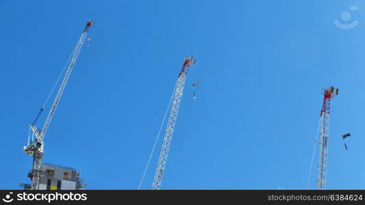 in australia the crane in the empty sky concept of work