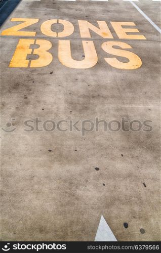 in australia the line painted in the asphalt information for the bus zone