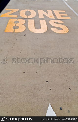 in australia the line painted in the asphalt information for the bus zone