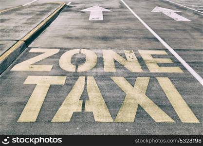 in australia the line painted in the asphalt information for the taxy zone