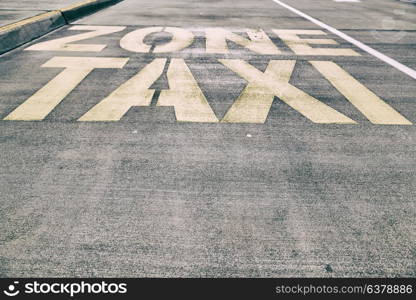 in australia the line painted in the asphalt information for the taxy zone