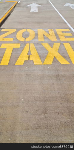 in australia the line painted in the asphalt information for the taxy zone